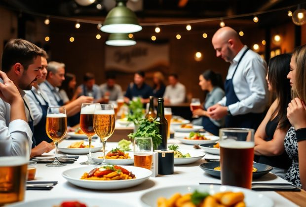 Eventi dedicati al food pairing - la birra artigianale protagonista in cucina. Reportage da cene, show cooking e laboratori. 2 Eventi dedicati al food pairing - la birra artigianale protagonista in cucina. Reportage da cene, show cooking e laboratori. 1